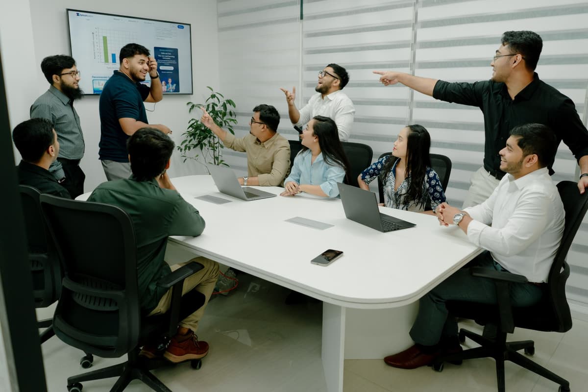 Programmer coding on computer